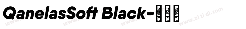 QanelasSoft Black字体转换